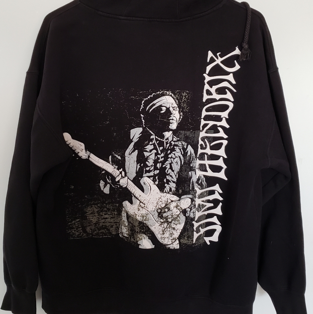 Rare Vintage Jimi Hendrix Pullover Hoodie Authentic Hendrix S/M